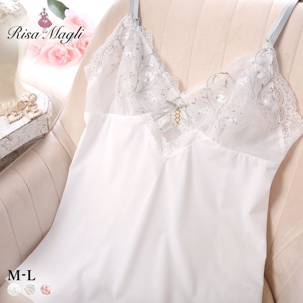 【メール便(7)】 リサマリ フローチェ キャミソール ミニスリップ ランジェリー Risa Magli レディース 全3色 M-L
