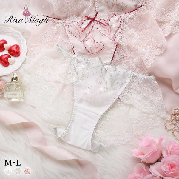 【メール便(3)】 リサマリ フローチェ レース ショーツ スタンダード バックレース Risa Magli レディース 全3色 M-L