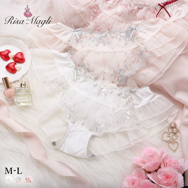 【メール便(5)】 リサマリ フローチェ フレアショーツ バックレース Risa Magli レディース 全3色 M-L