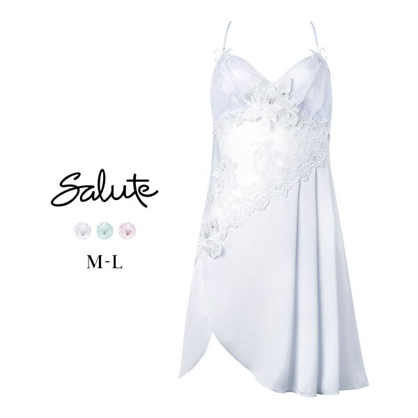 25％OFF【メール便(15)】 ワコール サルート 32グループ 32G ランジェリードレス ML ネグリジェ スリップ Wacoal Salute NTJ232 26SS先行プレステージ レディース 全3色 M-L