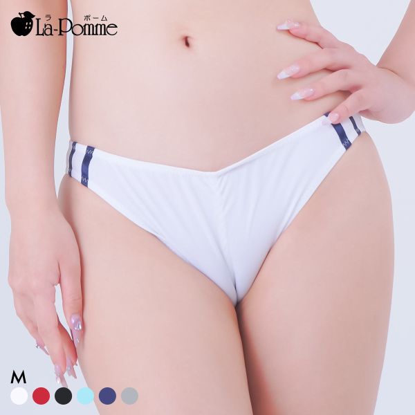 ＼最大1,000円OFFクーポン配布・2/16 23:59まで／ 【メール便(5)】 ラポーム マイクロ くい込み ブルマ風 フルバック ショーツ La-Pomme レディース 全6色