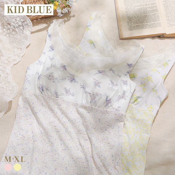 キッドブルー 26ブリティッシュブーケ カップ付き キャミソール レディース インナー KID BLUE 全2色 M-XL