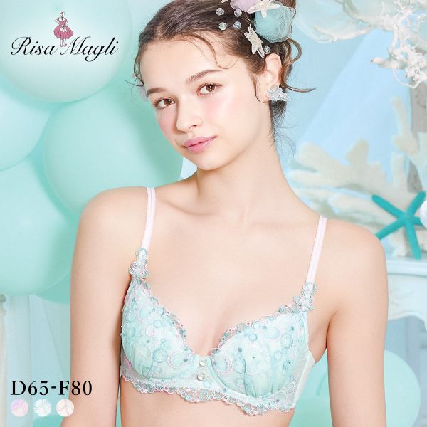 リサマリ アンチェ ブラジャー スウィートリッチ Sweet Rich DEF 谷間ブラ 大きいサイズ Risa Magli レディース 全3色 D65-F80