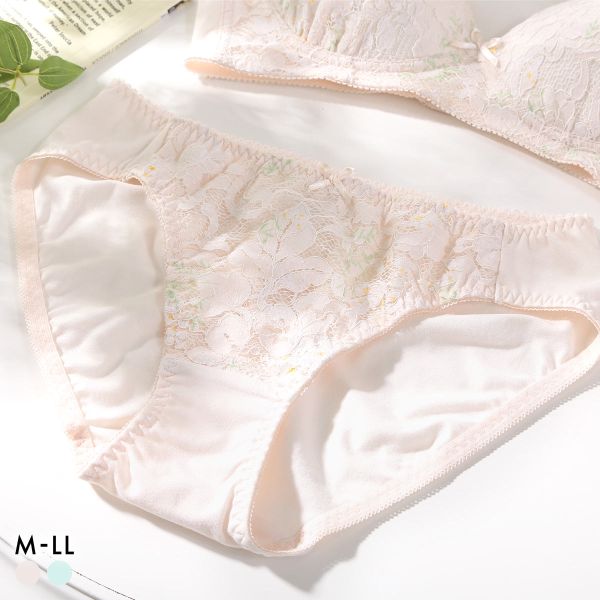 ＼緊急！先着400円クーポン配布／【メール便(4)】 カジュアルフィーリング レース+フラワープリント リラクシング ペアショーツ レディース ノーマルショーツ 単品 Casual Feeling 全2色 M-LL