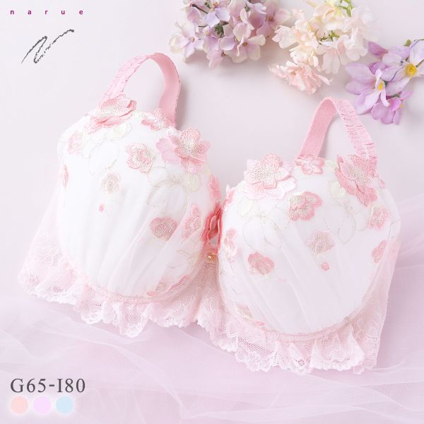 樂天商城 - ナルエー ランジェリー ティア ブラジャー GHI 大きいサイズ グラマーサイズ NARUE レディース 全3色 G65-I80
