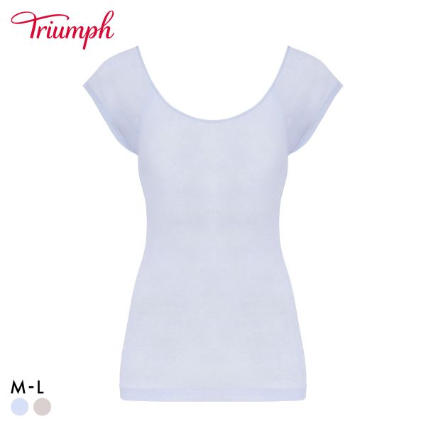 樂天商城 - 【メール便(10)】 トリンプ TR5450 うす軽インナー フレンチ袖 トップス 袖あり ML Triumph レディース 全2色 M-L