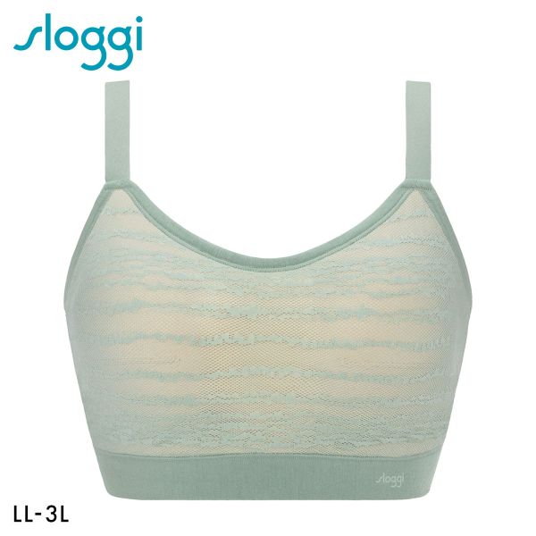 トリンプ スロギー フリーオールラウンド レース sloggi FREE AR Lace ハーフトップ ノンワイヤー ラージ LL-3L ワンサイズ Triumph レディース