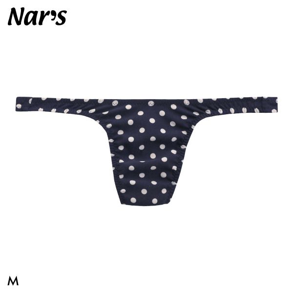 【メール便(3)】 ナルズ みずたま Tバック ビキニ ジェンダーレス 男女兼用 ショーツ 前とじ Nars ユニセックス 水玉 ドット