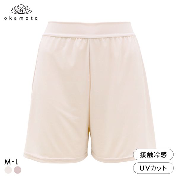 10% OFF [Mail Order (16)] Platinum More Petticoat Leggings, 3/4 Length, Cooling Sensation, Moisture-wicking, Quick-drying, Opaque, Relaxed Fit, ML Size, Women's, Summer, Okamoto, 2 Colors Available, ML
