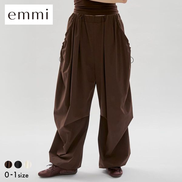 樂天商城 - エミ eco ボリュームパラシュートパンツ 撥水 UVカット 接触冷感 emmi レディース 全3色 0-1