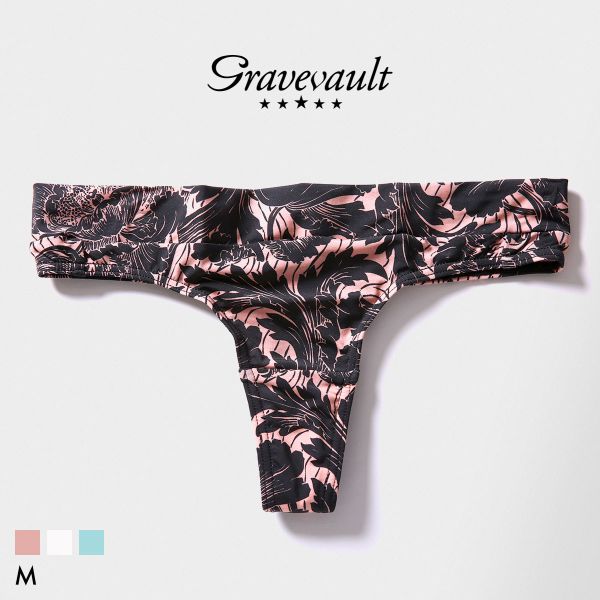 樂天商城 - グレイブボールト FLOWER Thong Tショーツ レディース ソング タンガ ペア Gravevault 全3色