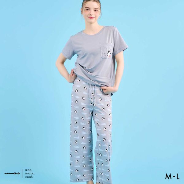 Rakuten - ウンナナクール umao × une nana cool かぶり半袖 パジャマ ルームウェア 上下セット レディース une nana cool 全2色 M-L ギフト プレゼント セットアップ