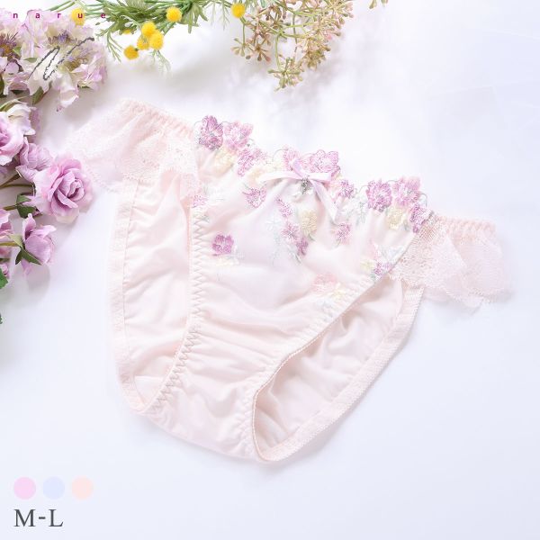 【メール便(5)】 ナルエー ランジェリー ココフルール ショーツ スタンダード ノーマル NARUE レディース 全3色 M-L パンツ 下着
