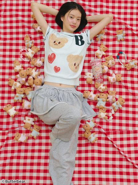スナイデルホーム BUTTERBEAR ニットプルオーバー パジャマ ルームウェア バターベ...