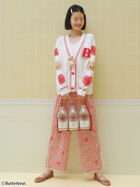 スナイデルホーム BUTTERBEAR ニットカーディガン パジャマ ルームウェア バターベ...