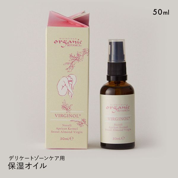 サイズ 50ml カラー 画像参照ください 素材 【全成分】*アーモンド油、*アンズ核油、*ビターオレンジ花油、トコフェロール*英国土壌協会認定オーガニック原材料使用鉱物油、合成保存料、合成着色料、合成香料は一切含みません。 仕様 ・日本製・デリケートゾーン用ケアオイル・高さ：15.0cm・内容量：50ml・ネロリ（ビターオレンジ）の香り※化粧品が肌に合うか心配な方は、パッチテストなどでお試しの上、ご使用を開始してください。※使用上の注意をよく読み、お使いください。肌に合わないときは、ご使用をおやめください。※入荷時期により使用期限異なります【返品（お客様都合）について】こちらの商品は商品の特性上、返品を受け付けておりません。予めご了承ください。 関連ワード 241225 fem2024 fe_co デリケートゾーン オイル スキンケア 美容オイル マッサージオイル オイルケア ヴァージノルオーガニック 黒ずみ 乾燥 ケア 保湿 免疫力 リラックス 香り 潤い ハリ 乾燥対策 敏感肌用 おすすめ 人気 妊娠 妊婦 お産 敏感肌 全身 顔 フェイス ボディ 天然由来 ギフト用 プレゼント用 旅行用 お泊り用 お泊まり用 organic BOTANICS ヴァージノル マイウォッシュ 50ml ミニサイズ 日本製 リケートゾーン 全身 女性用 フェムケア organic BOTANICS ヴァージノル マイウォッシュ 148ml 日本製 デリケートゾーン　全身　女性用 フェムケア organic BOTANICS ヴァージノル ミニセット ウォッシュ オイルセット デリケートゾーン用 日本製 女性用 フェムケア このアイテムによく似たアイテムorganic BOTANICS ヴァージノル3,300円organic BOTANICS ヴァージノル1,870円aib ラブミークリームホワイト デリケートゾ4,800円aib インナーフローラ ローション 180m3,300円aib インナーフローラ ローション 70ml1,870円フェザー FEATHER ピアニィ ヴィオ V1,100円10％OFF 福助 満足 しっとりダブル保湿 1,386円10％OFF 福助 満足 しっとりダブル保湿 1,188円10％OFF 福助 満足 しっとりダブル保湿 1,089円ショップトップ&nbsp;>&nbsp;カテゴリトップ&nbsp;>&nbsp;すべて&nbsp;>&nbsp;雑貨・小物&nbsp;>&nbsp;ボディケアorganic BOTANICS ヴァージノル オイル 50ml デリケートゾーン 全身 保湿 日本製 女性用 フェムケア「ヴァージノル」は、デリケートゾーンの乾燥や黒ずみをケアするための特化したオイルです。女性のライフステージに寄り添うセルフケアアイテムで、脱毛後の乾燥や摩擦による黒ずみを保湿で予防します。また、妊娠前に会陰周辺をケアすることで、肌が柔らかくなり、自然なお産をサポートします。更年期によるホルモンバランスの変化で乾燥を感じやすい方にも、リラックス効果のあるネロリの香りが呼吸を深め、免疫力を高める手助けをします。シンプルな4つの原料で、デリケートな肌を乾燥から守り、潤いとハリを与えます。 このアイテムによく似たアイテムorganic BOTANICS ヴァージノル3,300円organic BOTANICS ヴァージノル1,870円aib ラブミークリームホワイト デリケートゾ4,800円aib インナーフローラ ローション 180m3,300円
