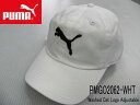新品未使用!PUMA(プーマ)!ゴルフキャップ!Washed Cat Logo Adjustable PMGO2062-WHT
