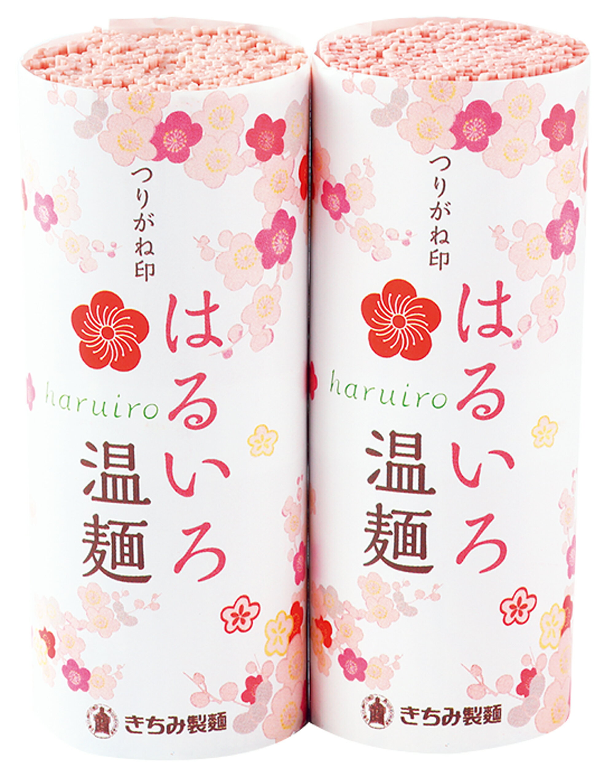 きちみ製麺 白石温麺 うーめん 「はるいろ温麺2束入 [期間限定 ]」 宮城 名産麺 つりがね印 ピンク麺 乾麺 春の贈りもののサムネイル