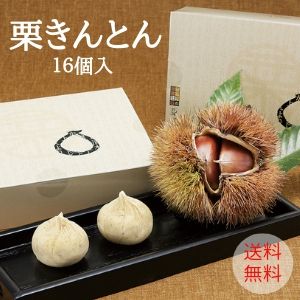 賞味期限5日間！【送料無料】手作りの栗きんとん【16個入】愛媛と高知の県境　ギフト包装対応