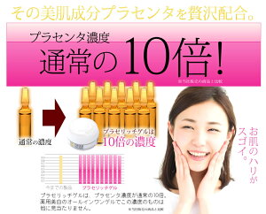 【35%OFF】薬用プリエネージュプラセリッチゲル(50g/約1ヶ月分)/プラセンタ濃度10倍オールインワンゲル1つで7役、時短ケア!国産プラセンタの薬用美白オールインワンゲル。【送料無料】
