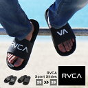 ルーカ サンダル メンズ ルーカ サンダル RVCA メンズ スリッパ シャワーサンダル 黒 ブラック ロゴ カジュアル ストリート サーフ スケーター ブランド