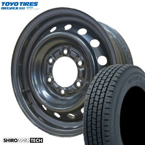 【2023年製】 195/80R15 107/105N ハイエース TOYO トーヨー DELVEX935 デルベックス 935 中古純正スチール ブラック 15インチ 6.0J+33 6H139.7 スタッドレス タイヤホイール4本セット【在庫限り】