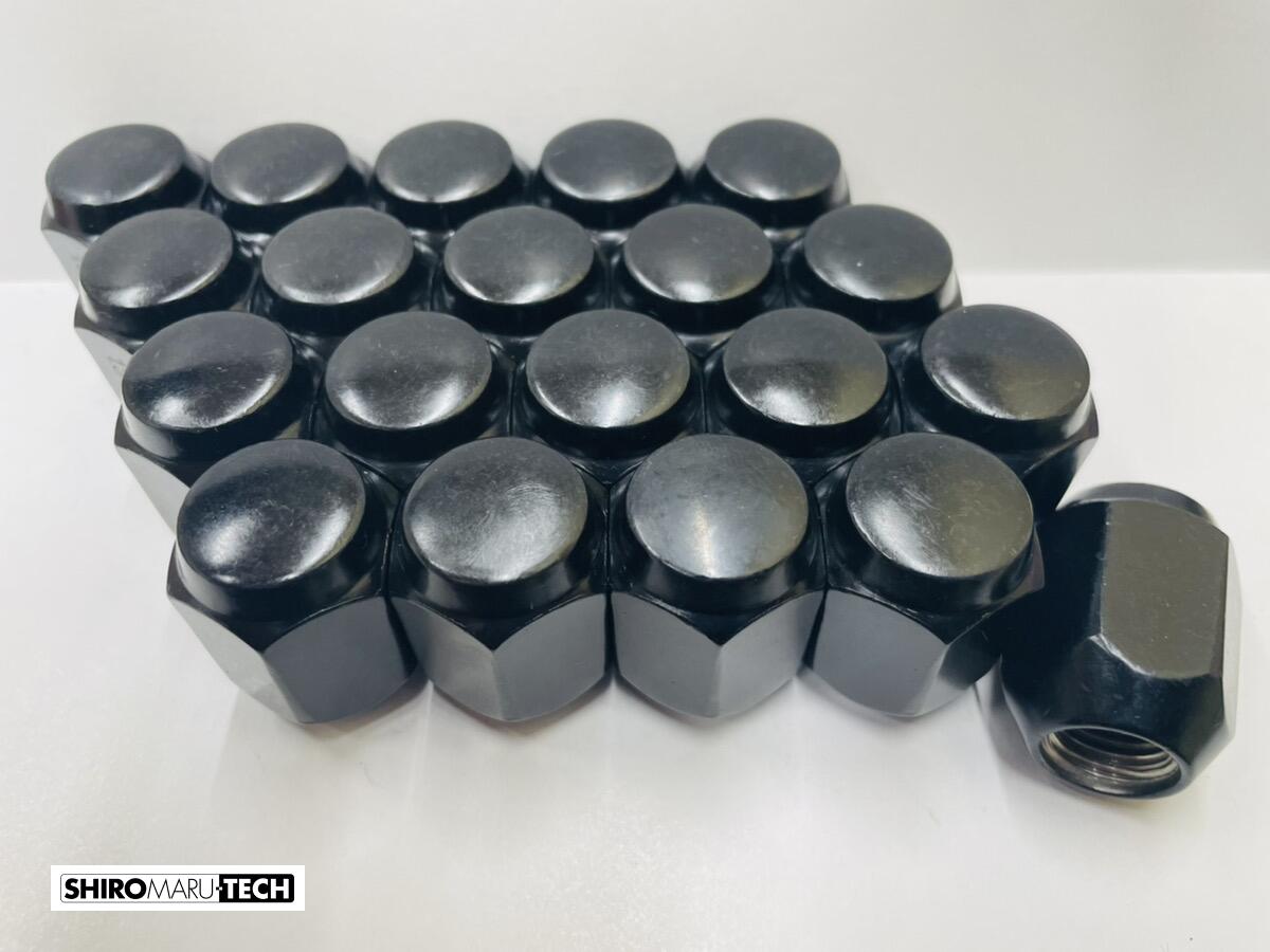 汎用袋ブラックナット20個セット ホイールとセット購入で同梱可能