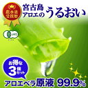 【原液】アロエベラ 有機JAS 3個 送料無料 沖縄 宮古島 国産 150ml アロエ うるおい 保湿