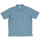 【52%OFF】【SALE】【Pitta Re:)】 カジュアルシャツ サッカー オープンカラー 半袖 メンズ