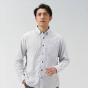 【41%OFF】【SALE】【Pitta Re:)】 カジュアルシャツ Wガーゼ ボタンダウン 長袖 綿100% メンズ