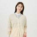 【期間限定セール】【62%OFF】【SALE】【公式】東京シャツ ニット 透かしVネックカーディガン アイボリー レディース