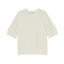【期間限定セール】【62%OFF】【SALE】【公式】東京シャツ ニット 袖透かしプルオーバー オフホワイト レディース