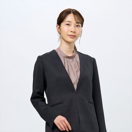 【7%OFF】【SALE】【公式】東京シャツ ノーカラージャケット ウーリッシュ素材 レディース 【7%OFF】【SALE】【公式】東京シャツ ノーカラージャケット ウーリッシュ素材 レディース