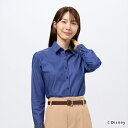 【47%OFF】【SALE】【ディズニー】 レギュラー 長袖 形態安定 レディースシャツ テープデザイン