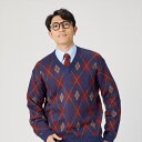 【7%OFF】【SALE】【公式】東京シャツ 【Pitta Re:)】 モヘヤアーガイルセーター メンズ