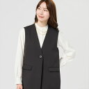 ロングジレ ダブルクロス素材 セットアップ可能 レディース(4)