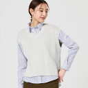 【17%OFF】【SALE】【公式】東京シャツ 【Pitta Re:)】 畦編みVネック ニットベスト レディース