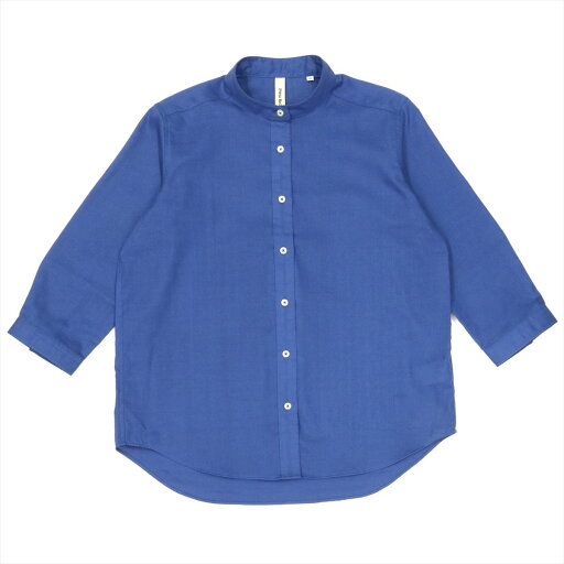 【35%OFF】【SALE】【Pitta Re:)】 カジュアルシャツ Wガーゼ 七分袖 ダークブルー レディース 【35%OFF】【SALE】【Pitta Re:)】 カジュアルシャツ Wガーゼ 七分袖 ダークブルー レディース