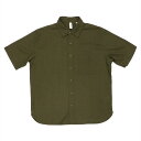 【52%OFF】【SALE】【Pitta Re:)】 カジュアルシャツ ラウンドテール 綿麻 ボタンダウン 半袖 メンズ