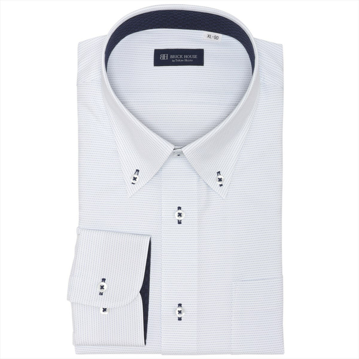 【期間限定セール】【550円OFF】【SALE】【公式】東京シャツ 【COFREX】 ボタンダウン 長袖 形態安定 ワイシャツ 大きいサイズ