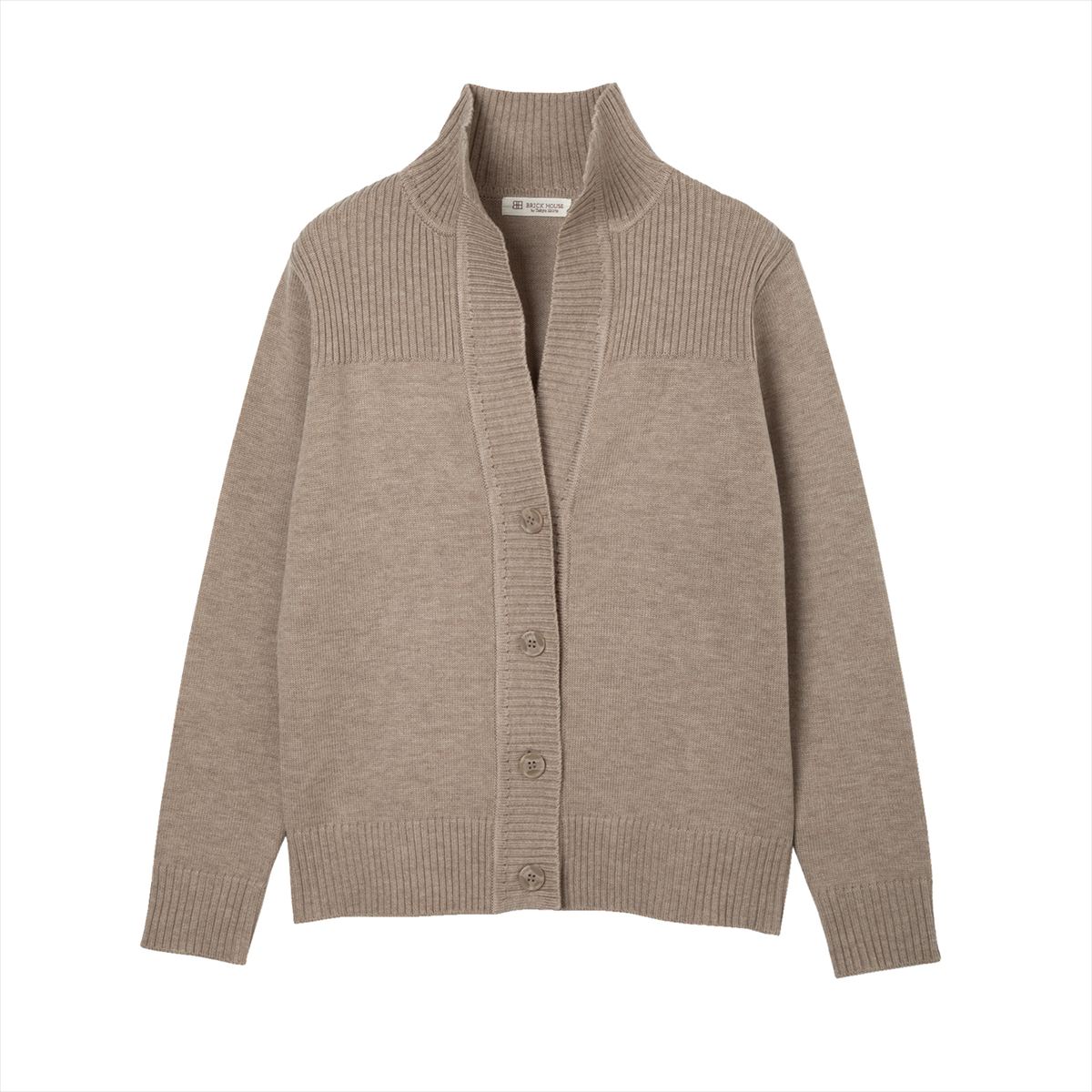 【公式】東京シャツ ニット スタンドヘンリーネック カーディガン レディース