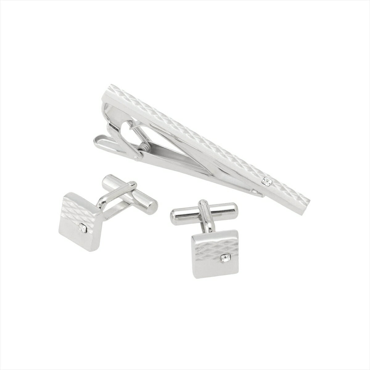 【期間限定セール】【8%OFF】【SALE】【公式】東京シャツ タイピンカフスセット 日本製 シルバー系 ビジネス フォーマル