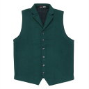 【51%OFF】【SALE】ニット 前身布帛ラペルジレ グリーン メンズ