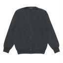 【44%OFF】【SALE】ニット セットインケーブルカーディガン チャコール メンズ