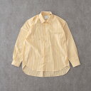【40%OFF】【SALE】リラックスバックプリーツシャツ<イエローストライプ>