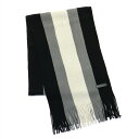 【20%OFF】【SALE】マフラー 大柄ラッセル ブラック メンズ レディース