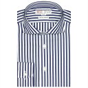 【国産しゃれシャツ】 プレミアム ホリゾンタルワイド 長袖 形態安定 ワイシャツ 綿100
