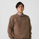 【65%OFF】【SALE】【Pitta Re:)】 ニット バーズアイプルオーバー ブラウン系 メンズ