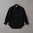 【50%OFF】【SALE】コーデュロイ リラックスワイドヨークシャツ<ブラック>