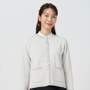 【9%OFF】【SALE】ジャケット 千鳥柄風ニットジャケット ライトグレー レディース